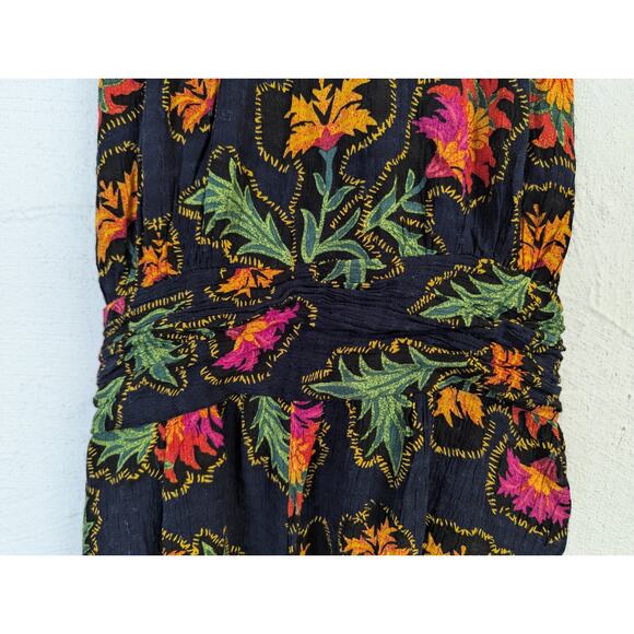 Rachel Roy Floral Romper Womens Medium Colorful Tropical Resort Breezy Summer - Picture 2 of 10